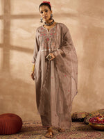 Thumbnail for Indo Era Women Ethnic Motifs Embroidered Regular Thread Work Kurta with Trousers & With Dupatta