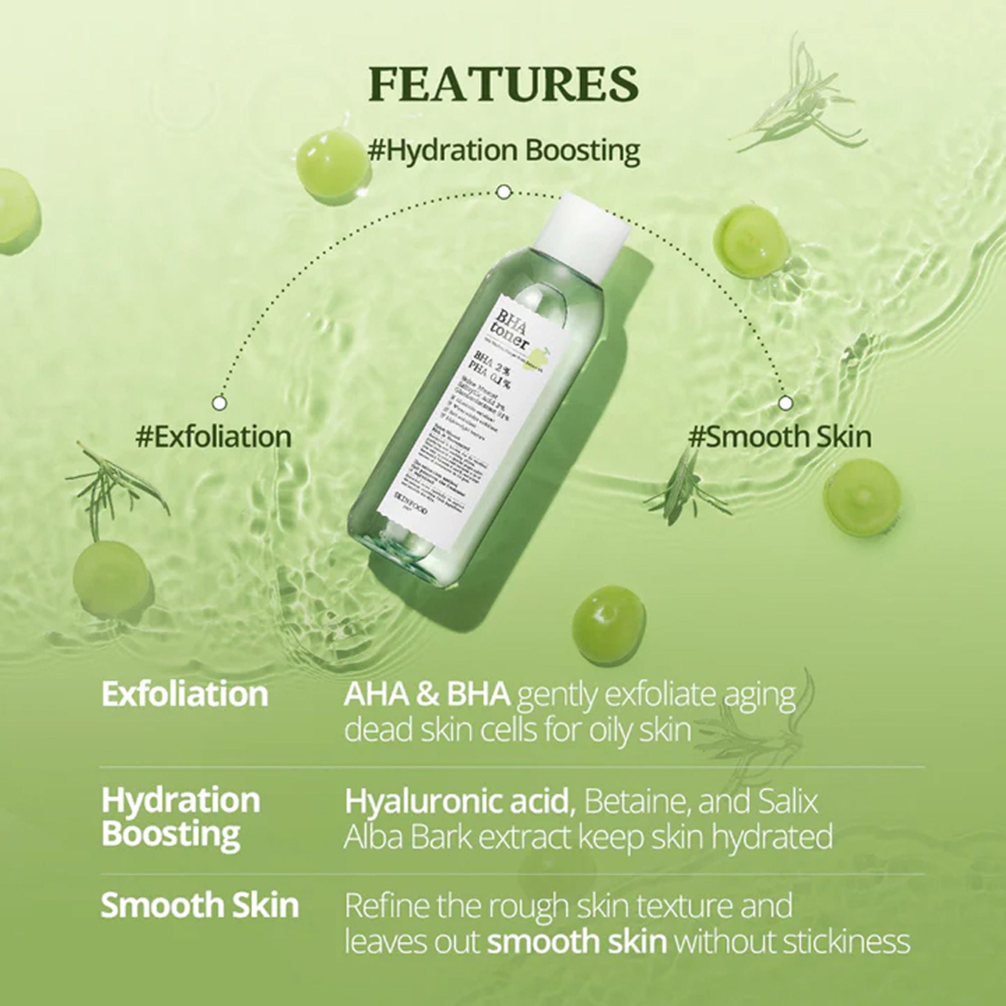 Skinfood Shine Muscat Bha Toner - Distacart