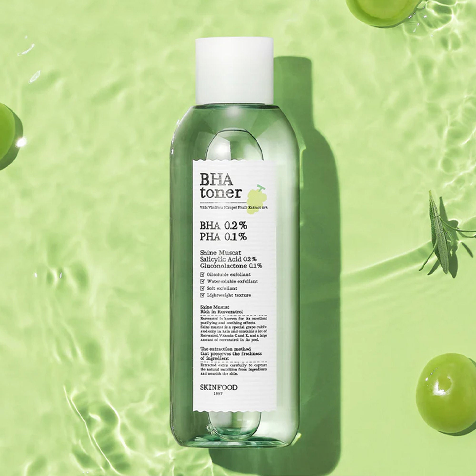 Skinfood Shine Muscat Bha Toner - Distacart