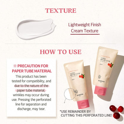 Skinfood Berry Glowing Sun Cream SPF 50+ PA++++ - Distacart