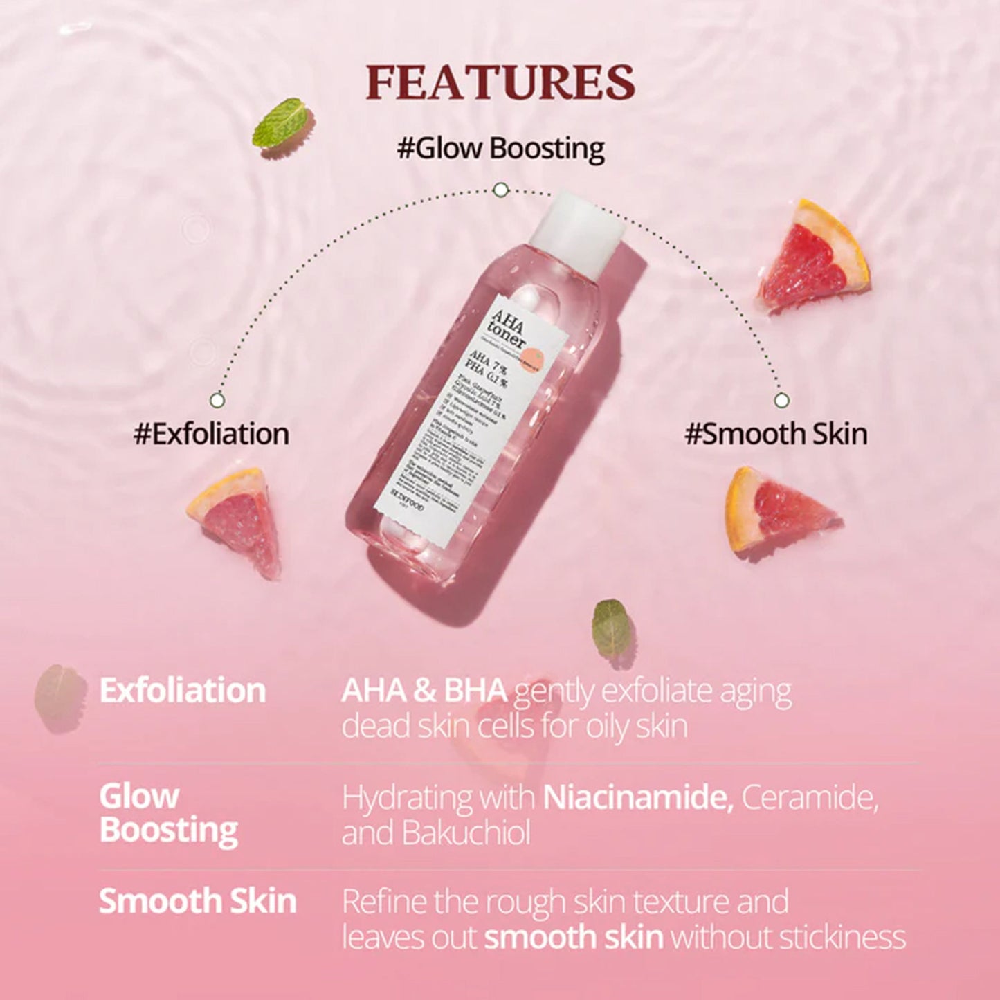 Skinfood Pink Grapefruit Aha Toner - Distacart