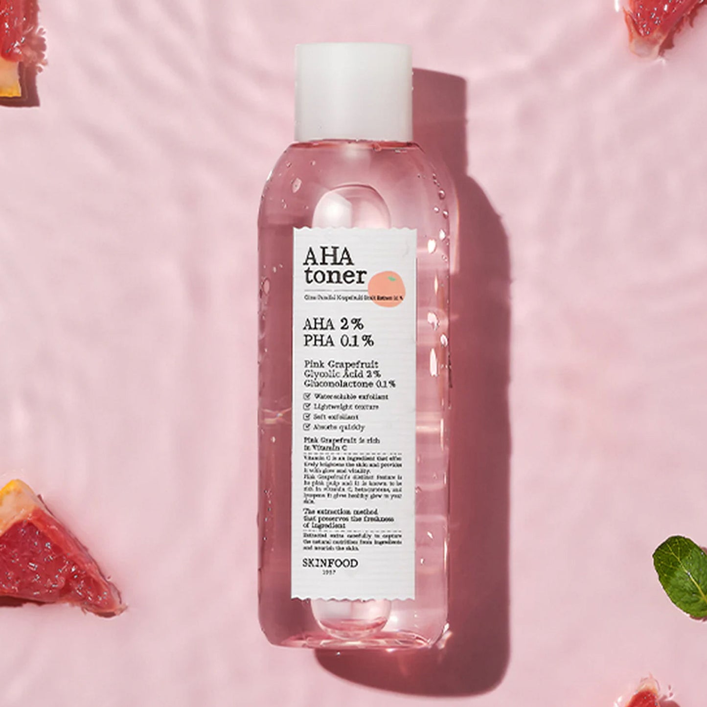 Skinfood Pink Grapefruit Aha Toner - Distacart