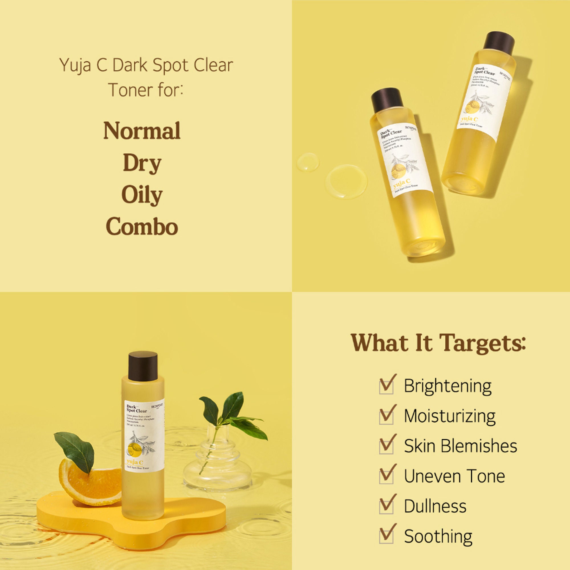 Skinfood Yuja C Dark Spot Clear Toner - Distacart