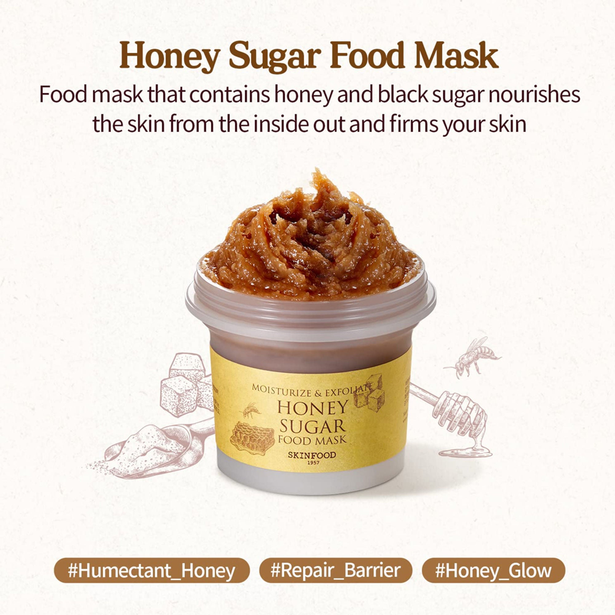 Skinfood Honey Sugar Food Mask - Distacart