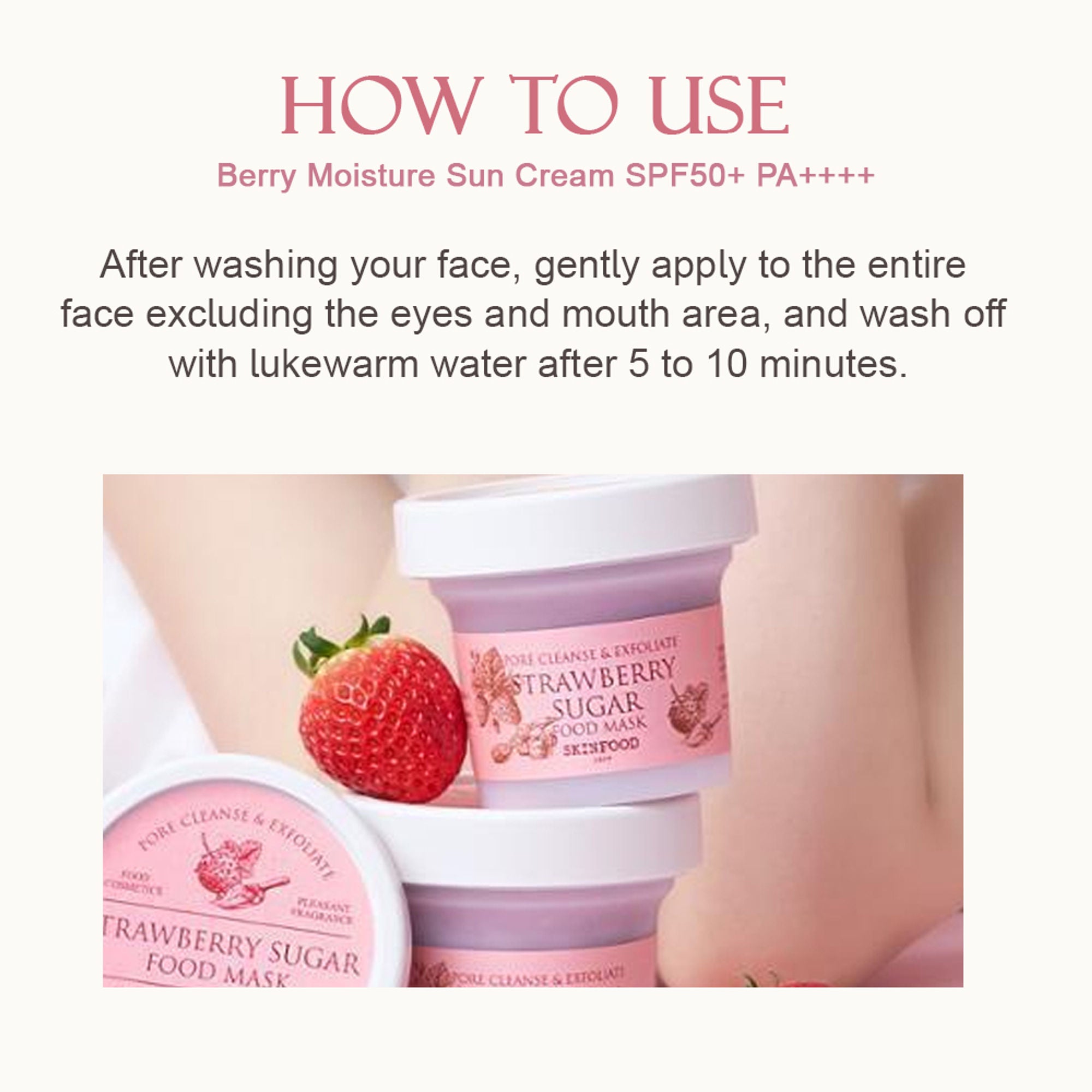 Skinfood Strawberry Sugar Food Mask - Distacart