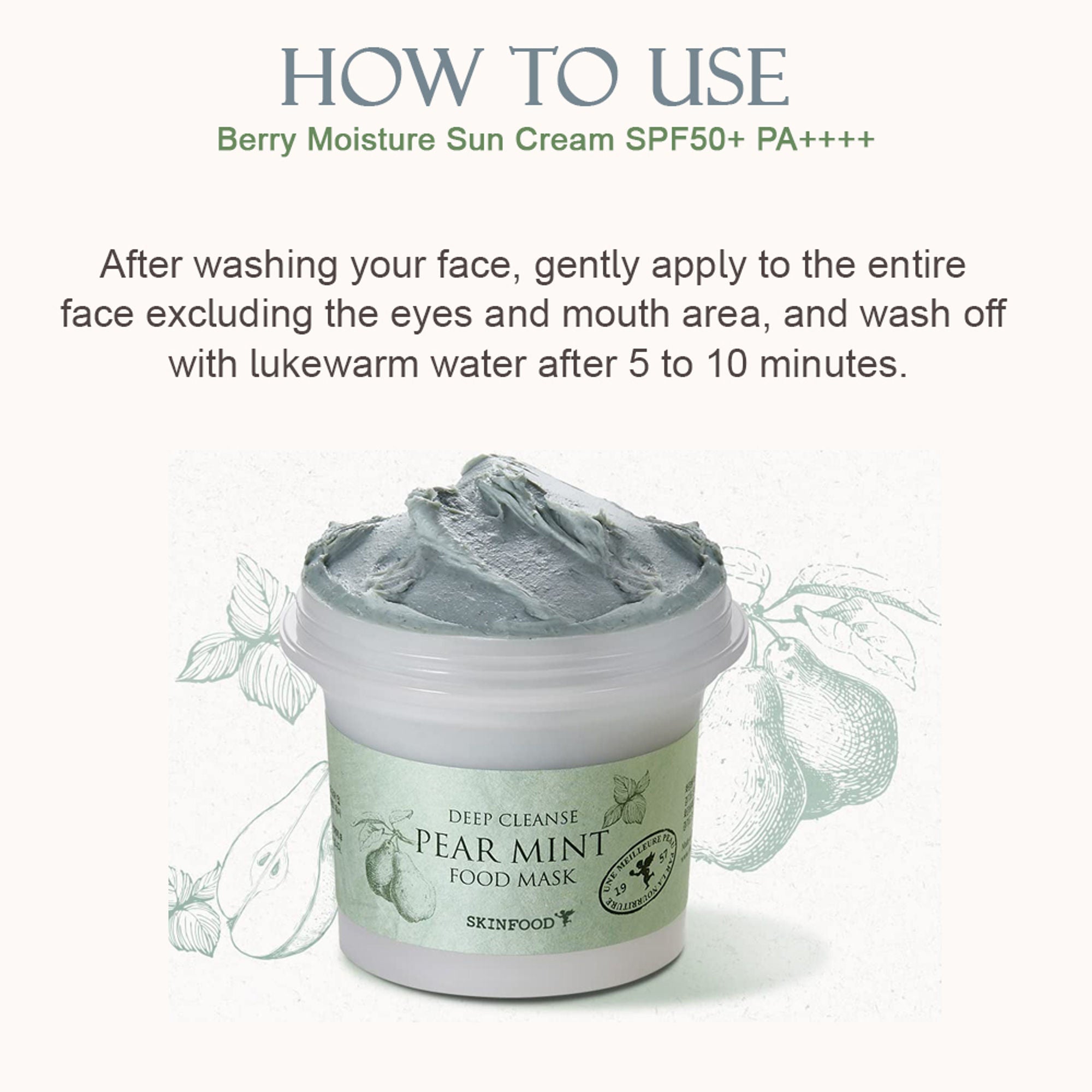 Skinfood Pear Mint Food Mask - Distacart