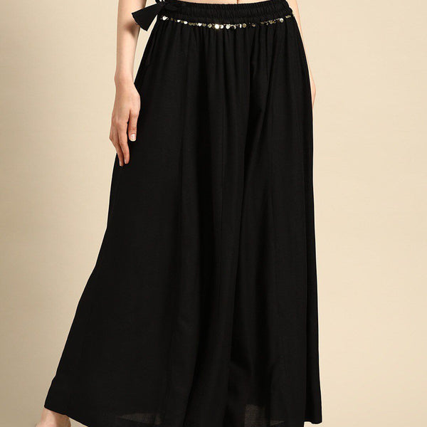 TAG 7 Women Flared Ethnic Palazzos - Distacart