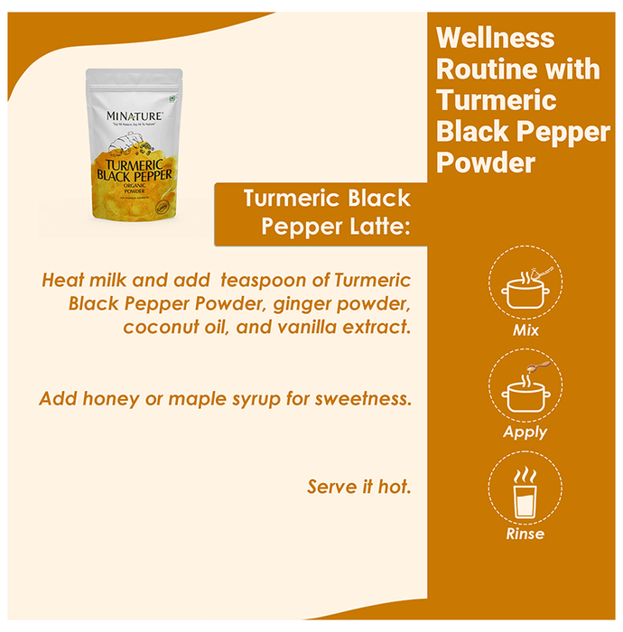 Minature Turmeric Black Pepper Organic Powder
