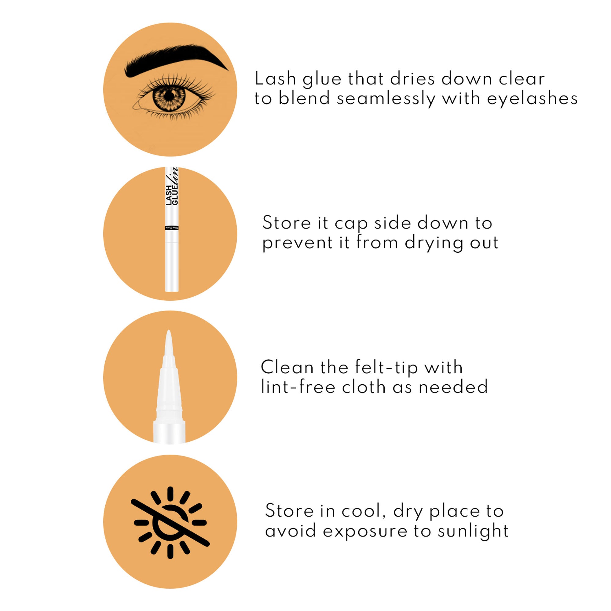 Miss Claire Lashglue Liner - White Transparent