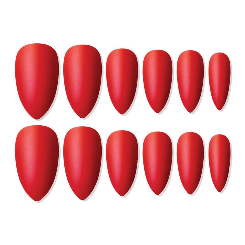 shills professional reusable press on nails sharp almond spn683