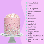 Thumbnail for confect bunny sprinkles orange silver and sky blue red sprinkles pack of 5 100gms