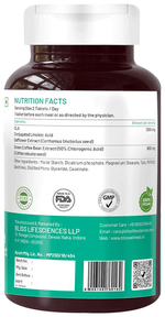 Thumbnail for bliss welness weight management cla carb controller green coffee bean extract veg tablet