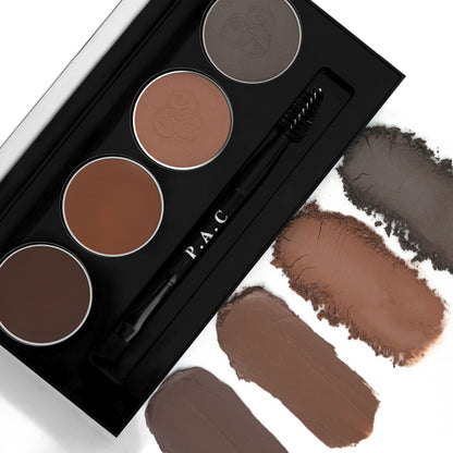 PAC Studio SuperBrowww Palette X4 01 Arch My Brows -Cream & Powder Formula Natural Shades Seamless Blending - Distacart