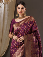 Thumbnail for Anouk Woven Design Zari Banarasi Saree - Distacart