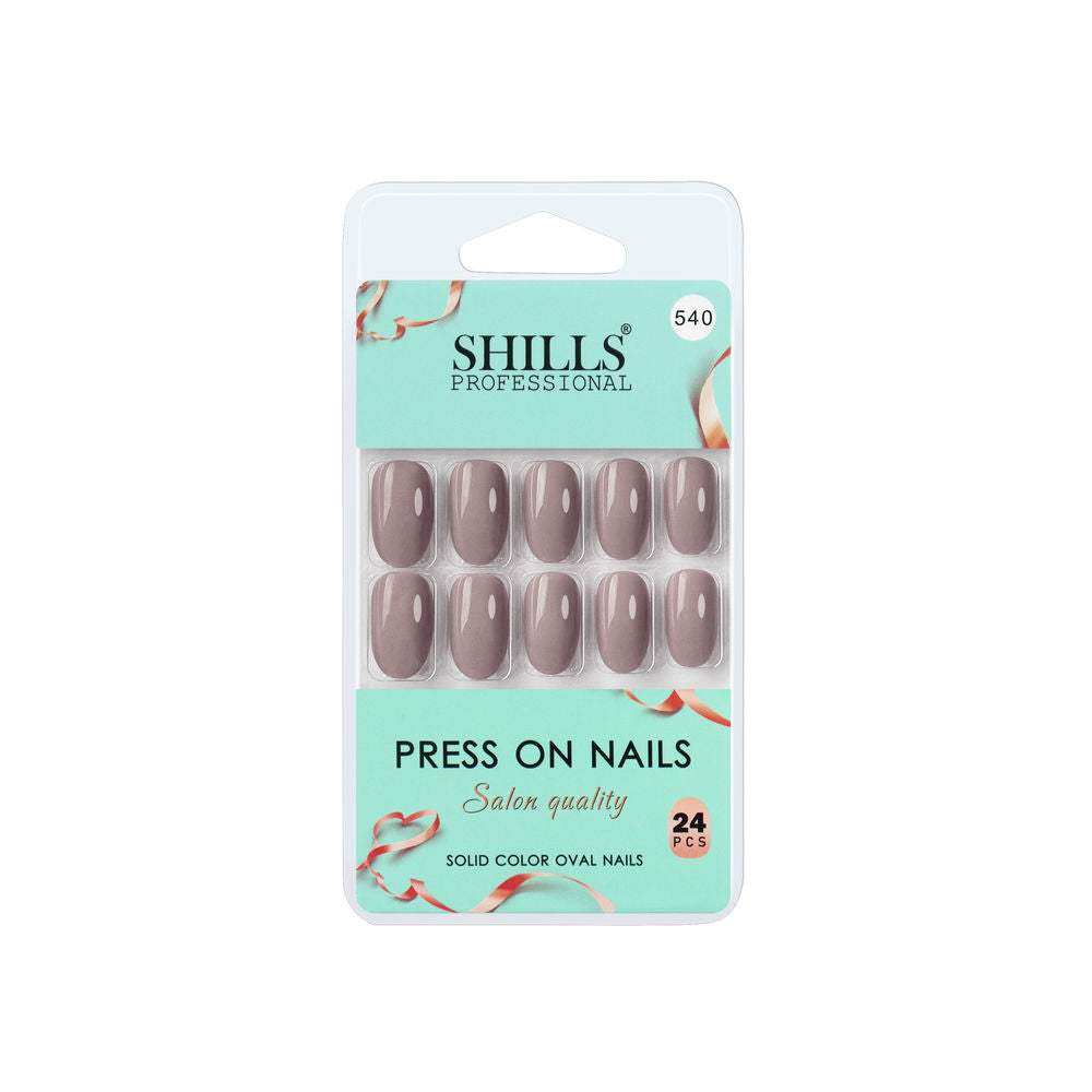 shills professional reusable press on nails oval spn540