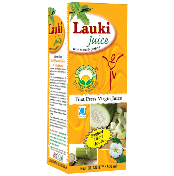 Basic Ayurveda Lauki Juice with Tulsi & Pudina | Supports Weight Management & Heart Health - Distacart
