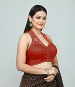 Thumbnail for Joban Fashion Women's Orange Embroidered Stitched Blouse