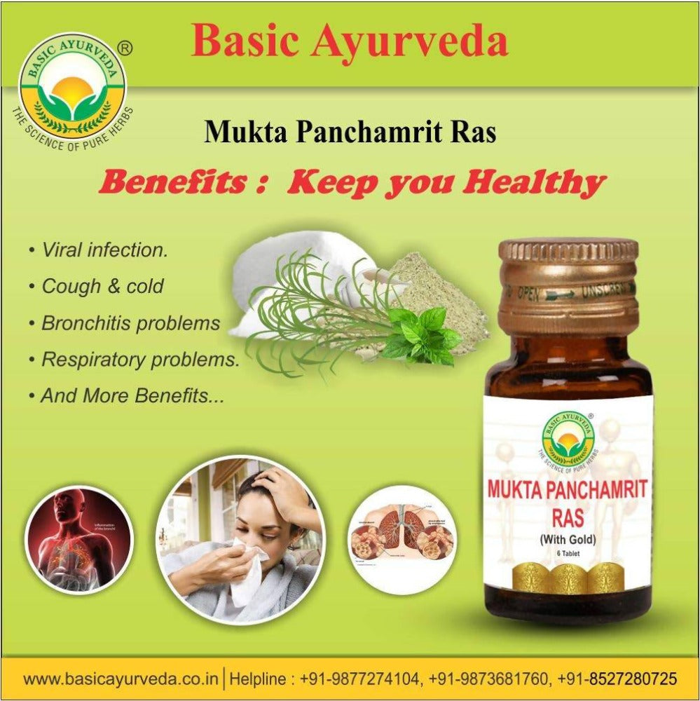 Basic Ayurveda Mukta Panchamrit Ras - Limited Time Offer - Distacart