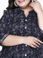 Thumbnail for Swasti Bandhani Printed A-Line Maxi Ethnic Dress
