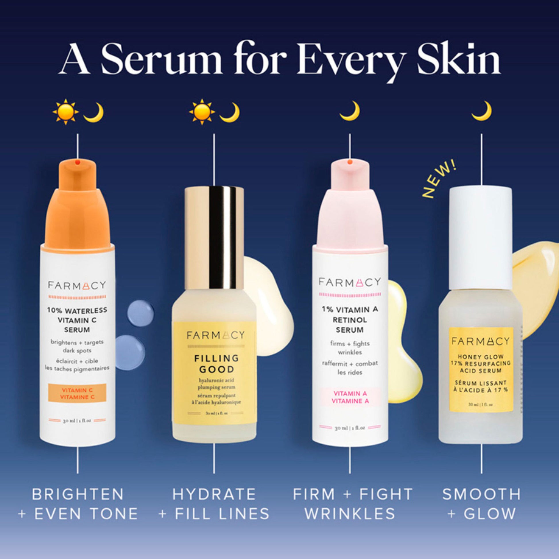 Farmacy Beauty Honey Glow 17% Resurfacing Acid Serum - Distacart
