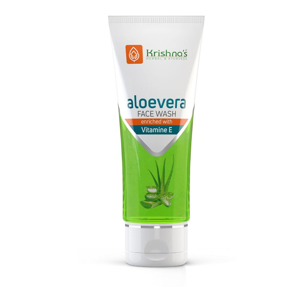 Krishna's Herbal & Ayurveda Aloe vera Face Wash Gel - Distacart