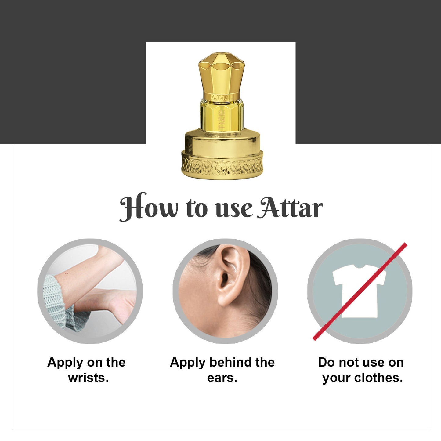 Ajmal India Magnetize Attar Concentrated Perfume For Him - Dista