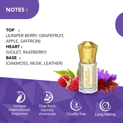 Ajmal India Black Current Attar Concentrated Perfume For Her - Dista
