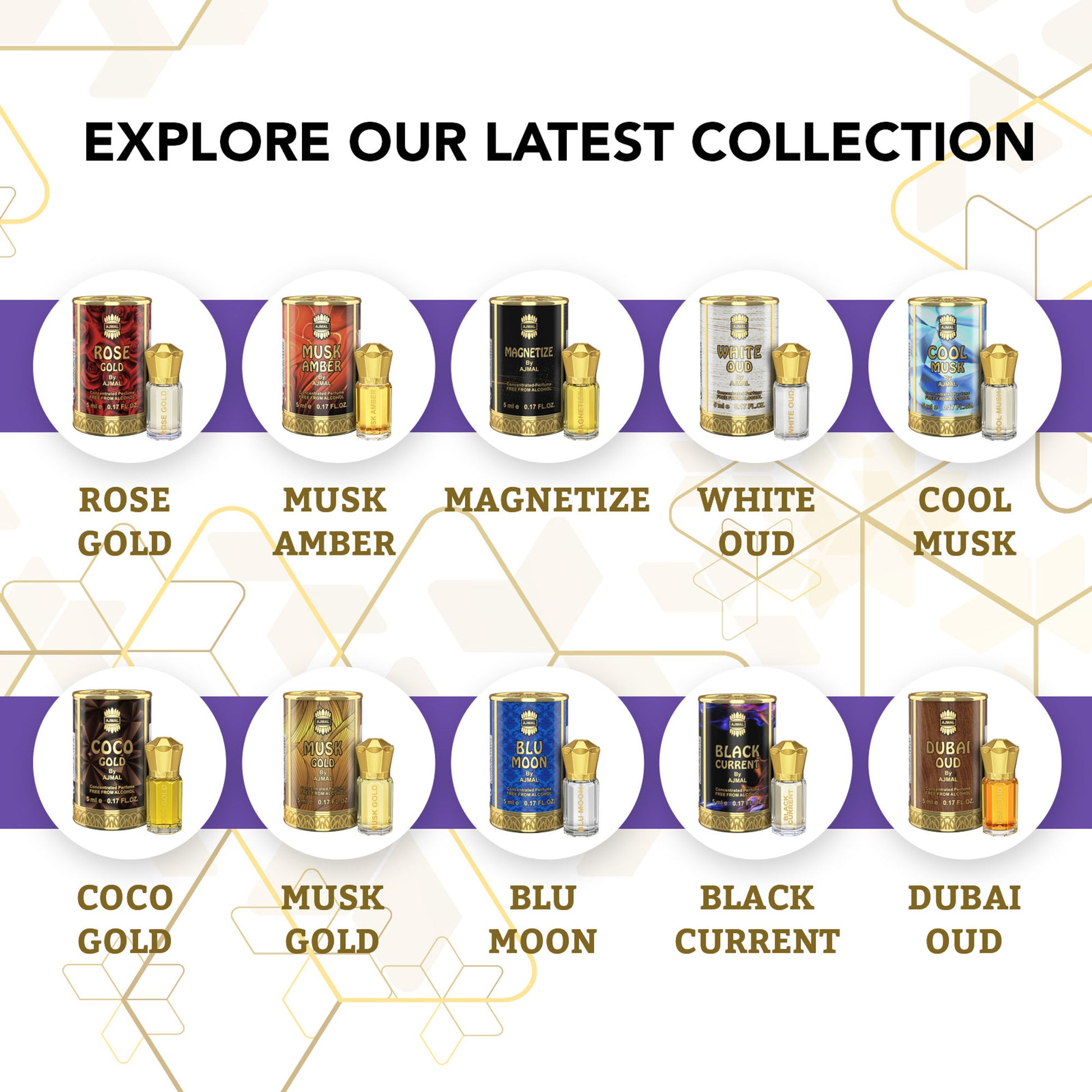 Ajmal India Black Current Attar Concentrated Perfume For Her - Dista
