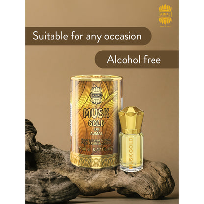 Ajmal India Musk Gold Attar Concentrated Perfume For Her - Dista