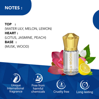 Ajmal India Blu Moon Attar Concentrated Perfume For Her - Dista