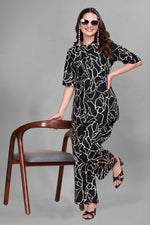 Thumbnail for Preksha Creation Cotton Floral Print Kurta Set Co-Ord Set