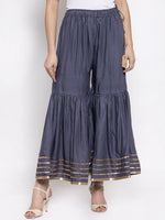 Thumbnail for TAG 7 Women Flared Ethnic Palazzos