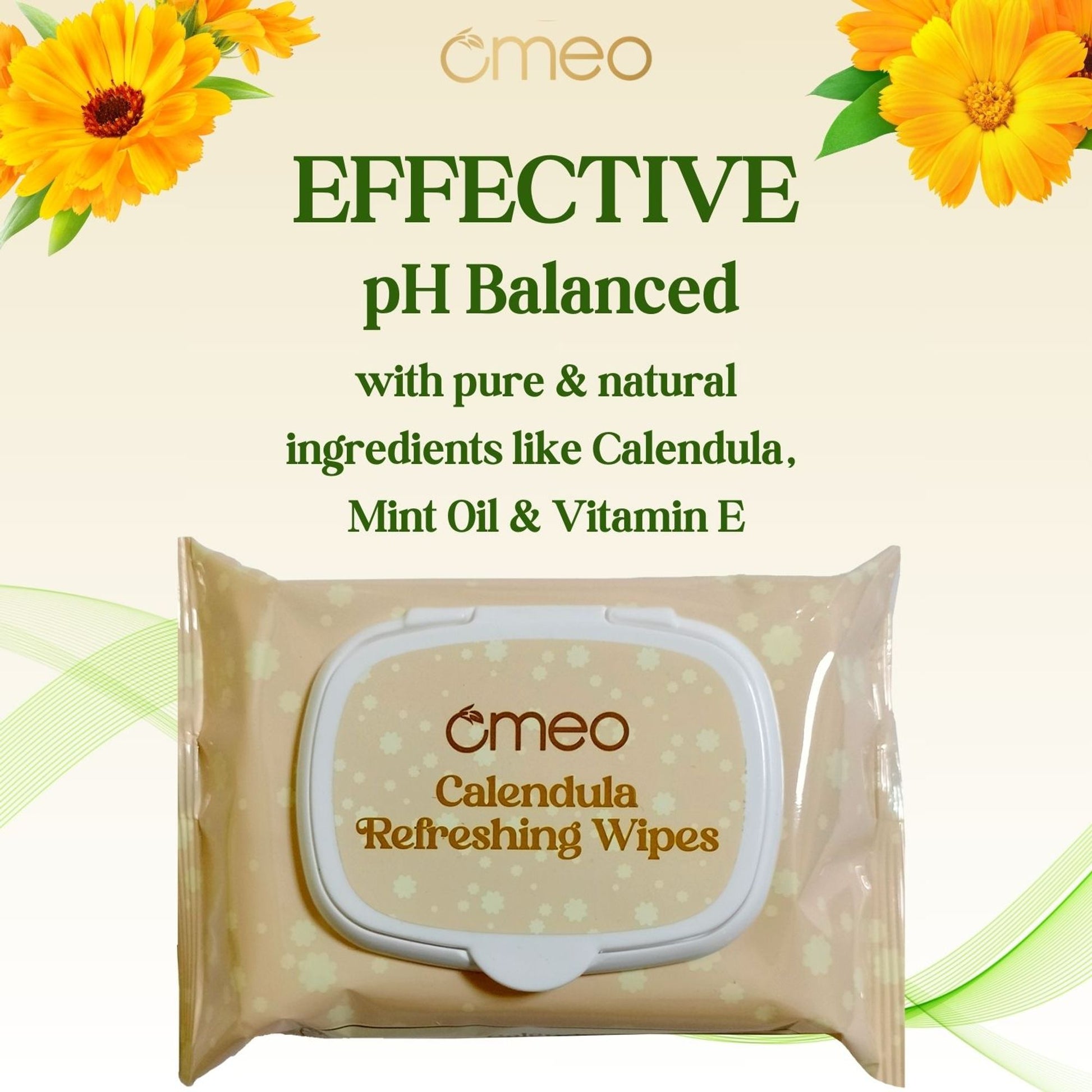 Omeo Calendula Wet Wipes - Dista