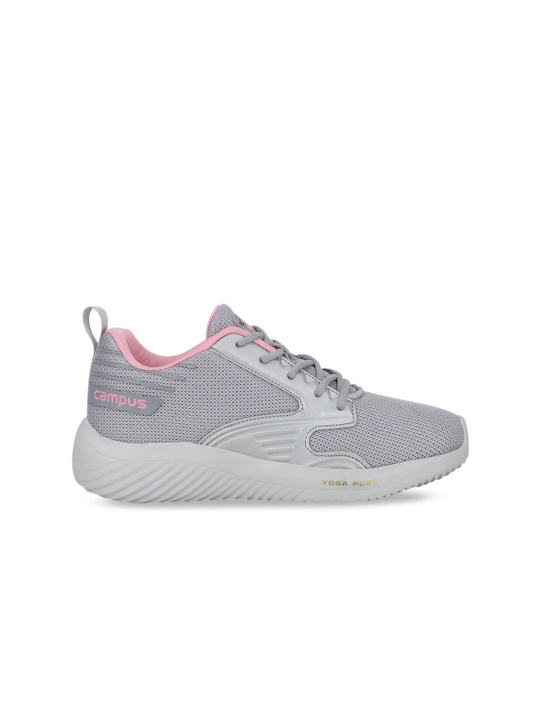 Campus Women Grey Mesh Running Shoes