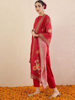 Thumbnail for Indo Era Women Solid Kurta with Pyjama & Dupatta