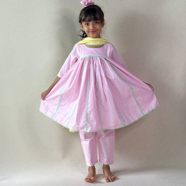 ArthLife Pink Anarkali Dress - Distacart