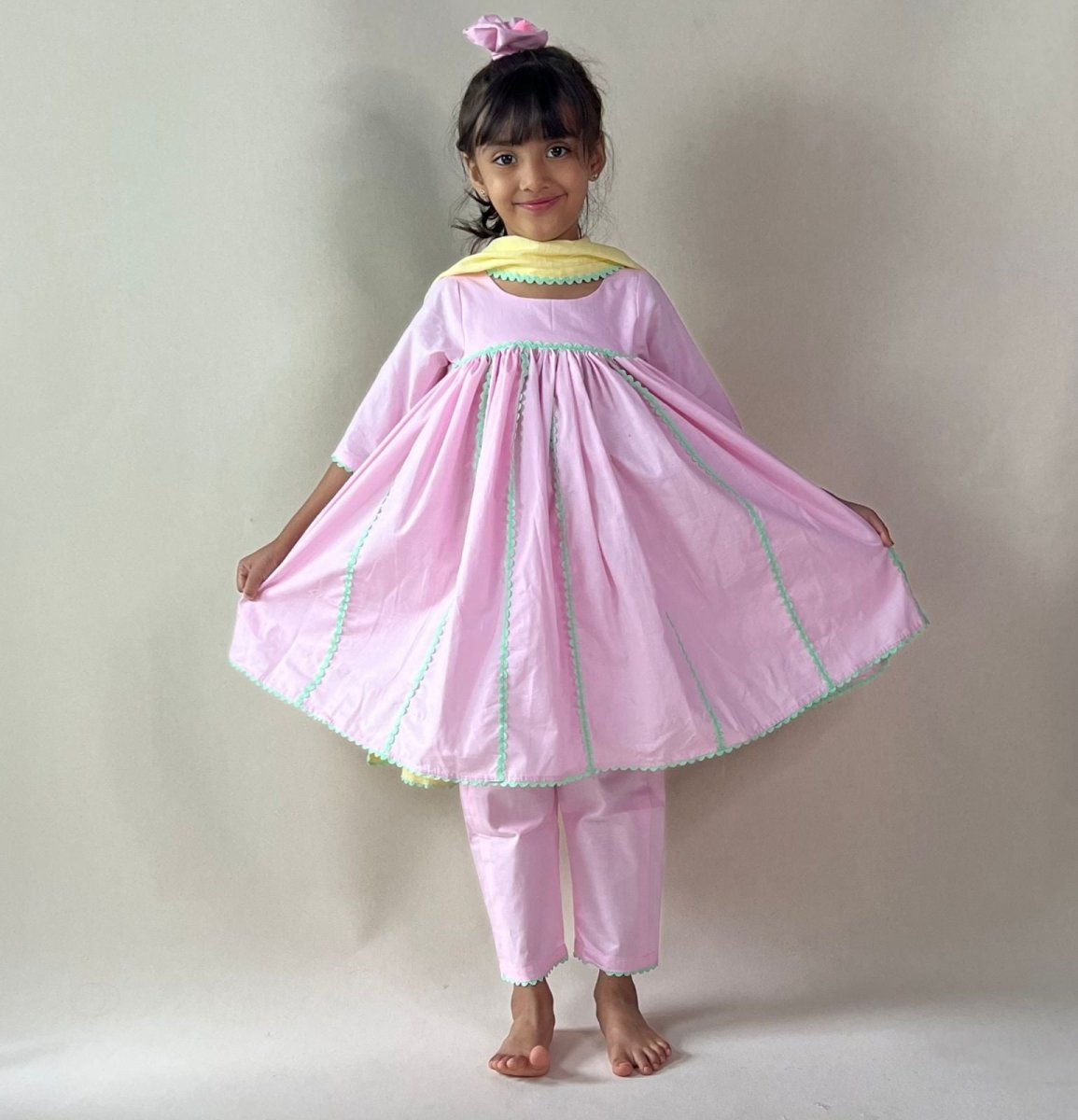 ArthLife Pink Anarkali Dress - Distacart