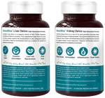 Thumbnail for bliss welness combo pack of body kidney liver detox veg tablet 60 each