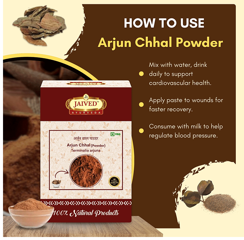 Jaived Ayurveda Arjun Chhal Powder