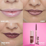 Thumbnail for Makeup Revolution Pout Bomb Plumping Lip Liner - Deepest Mauve - Distacart