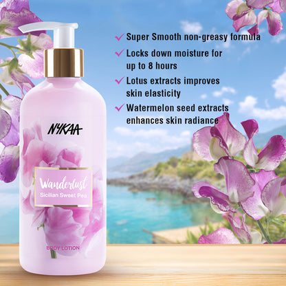 Wanderlust Moisturizing Body Lotion - Sicilian Sweet Pea - Distacart