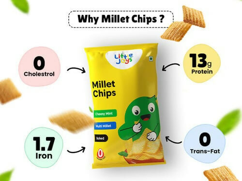 Little Joys Millet Chips - Cheesy Mint - Distacart