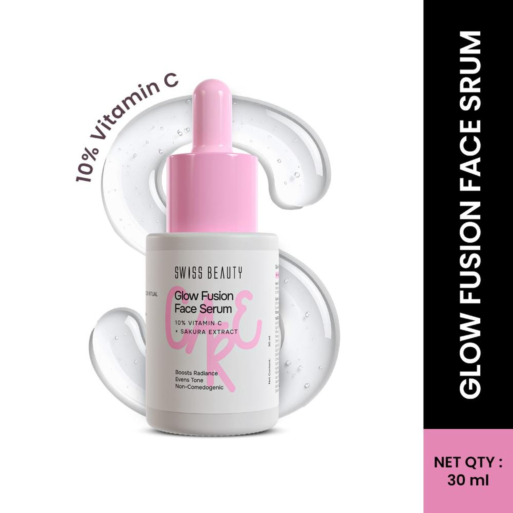 Swiss Beauty Care Glow Fusion Face Serum - 10% Vitamin C & Sakura Extract