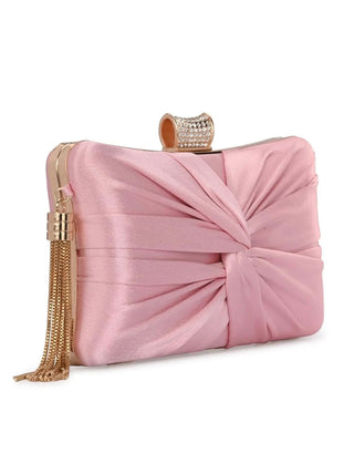 Joban Fashion Embellished Box Clutch - Pink