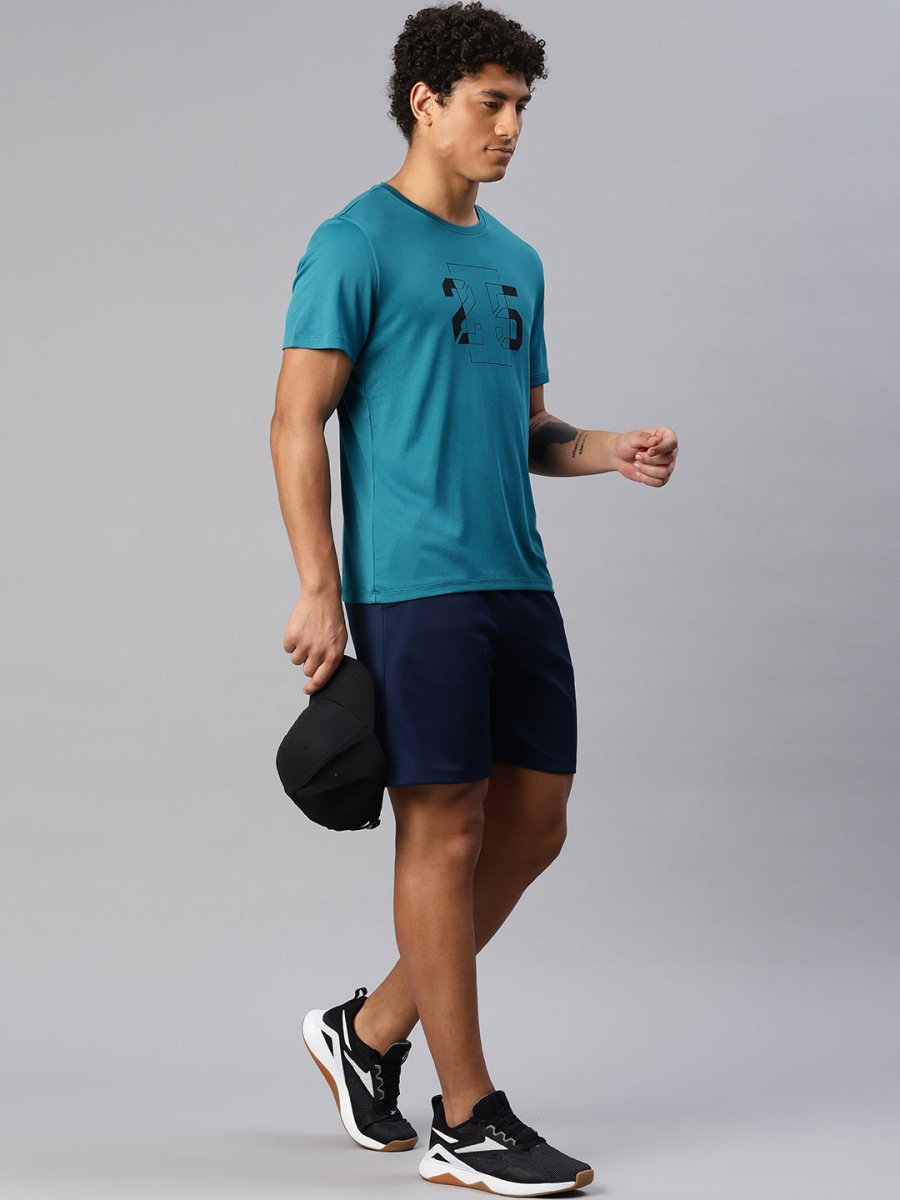 Alcis Men Typography Printed Anti Static Slim Fit T-shirt - Distacart