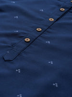 Thumbnail for Anouk Women Mandarin Collar Bandhani Printed Indigo Kurta