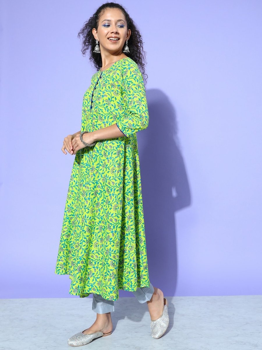 All About You Women Floral Printed Kurta - Distacart