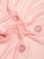 Thumbnail for kasee Floral Zari Pure Georgette Saree - Distacart