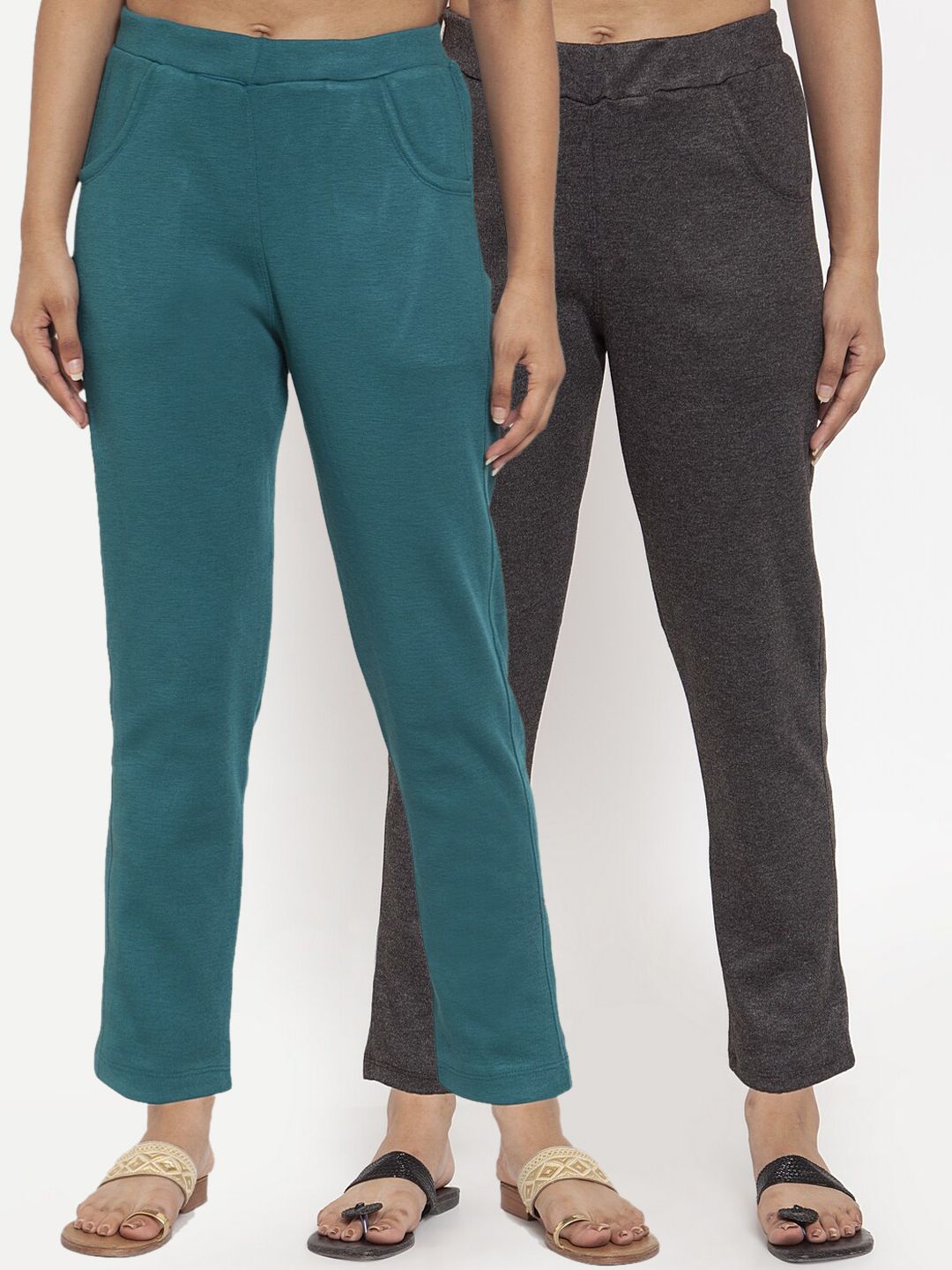 TAG 7 Women Pack of 2 Solid Leggings - Distacart