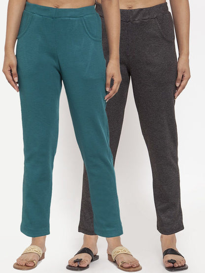 TAG 7 Women Pack of 2 Solid Leggings - Distacart